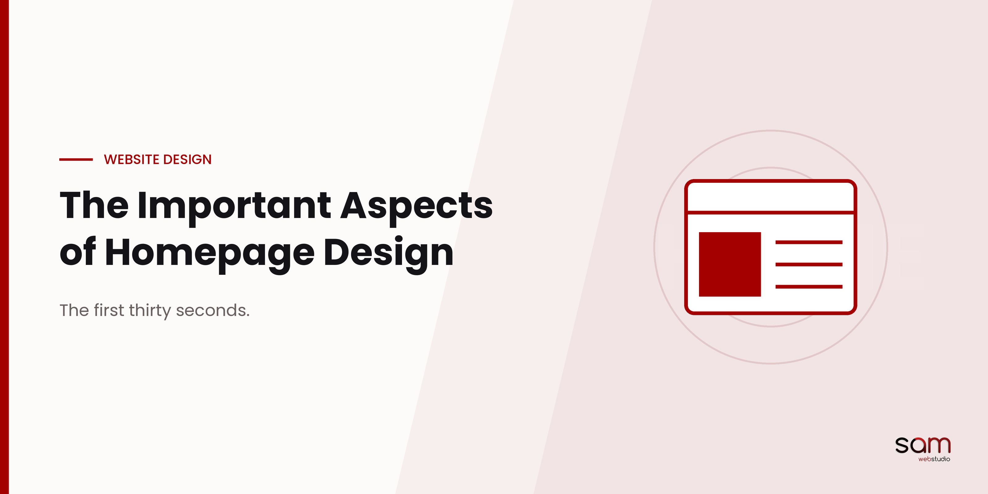 Spotlighting the Important Aspects of Homepage Design