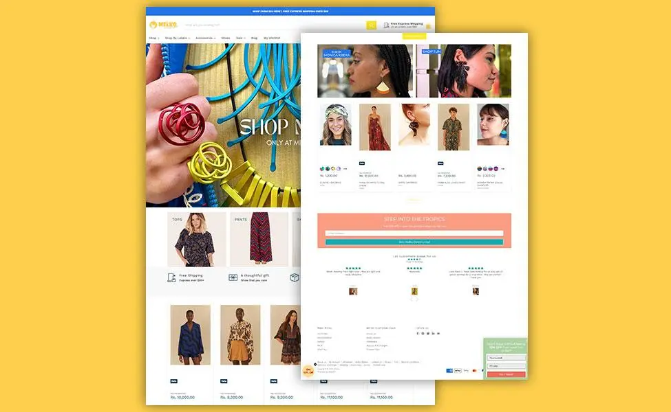 Melko, an Australian fashion and accessories retailer, built and customised on Shopify by SAM Web Studio.