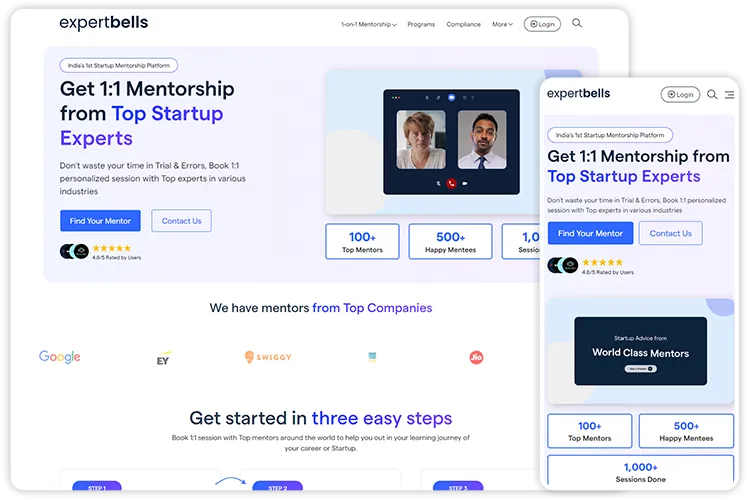 Expert Bells mentorship and consultation platform